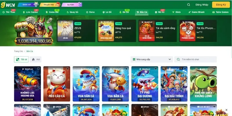 Tìm hiểu thông tin về sảnh game bắn cá tại nhà cái 9WIN